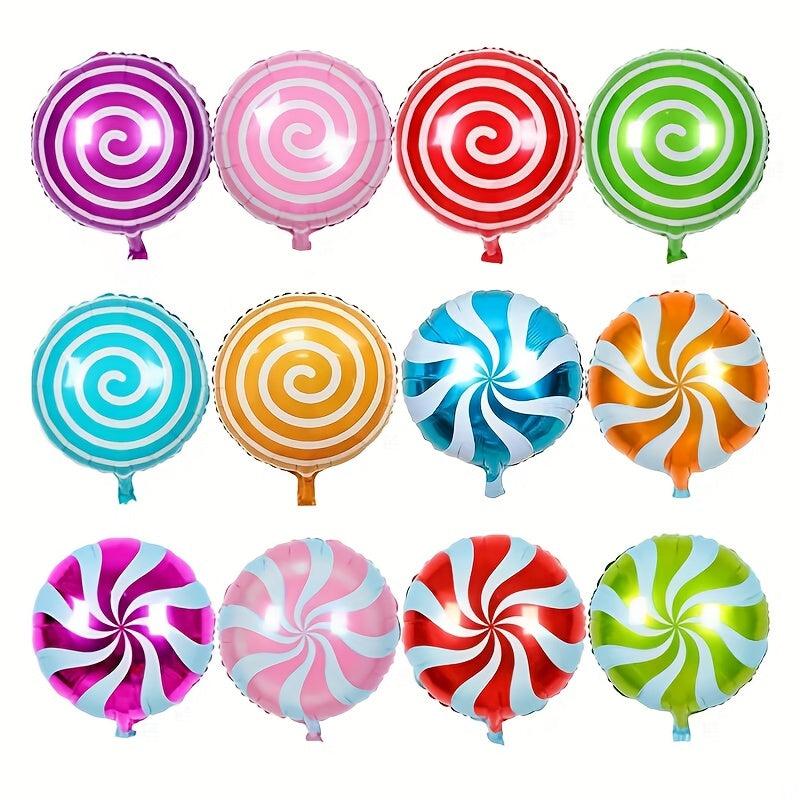 12pcs 18 Inch Candy Theme Party Foil Balloons Birthday Decoration