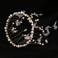 1pc Pink Crown Butterfly Cake Decoration