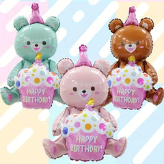 Bear Birthday Party Balloon Decoration Theme Supplies for Kids' Birthdays