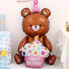 Bear Birthday Party Balloon Decoration Theme Supplies for Kids' Birthdays