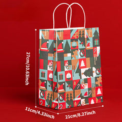 12pcs Christmas Gift Bag Candy Bag Holiday Accessory