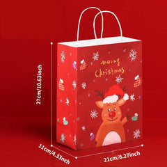 12pcs Christmas Gift Bag Candy Bag Holiday Accessory