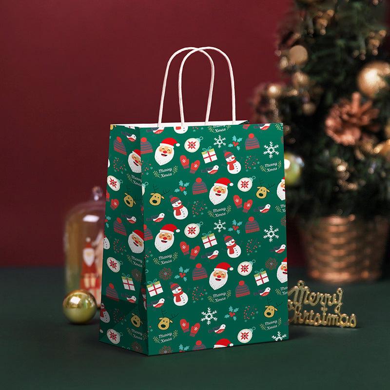 12pcs Christmas Gift Bag Candy Bag Holiday Accessory