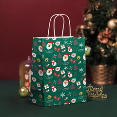 12pcs Christmas Gift Bag Candy Bag Holiday Accessory