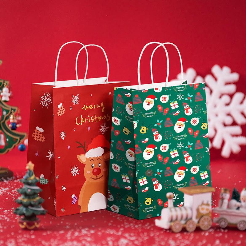 12pcs Christmas Gift Bag Candy Bag Holiday Accessory
