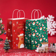 12pcs Christmas Gift Bag Candy Bag Holiday Accessory