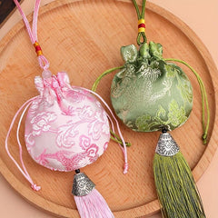 Dragon Boat Chinese Silk Pouch Coin Bag Drawstring Gift Bag Aromatherapy Sachet