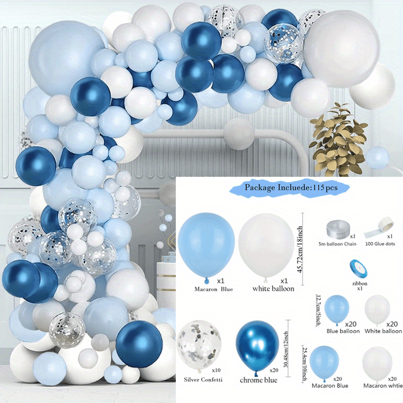 115pcs Macaron Balloon Set for Birthday Wedding Party Decoration