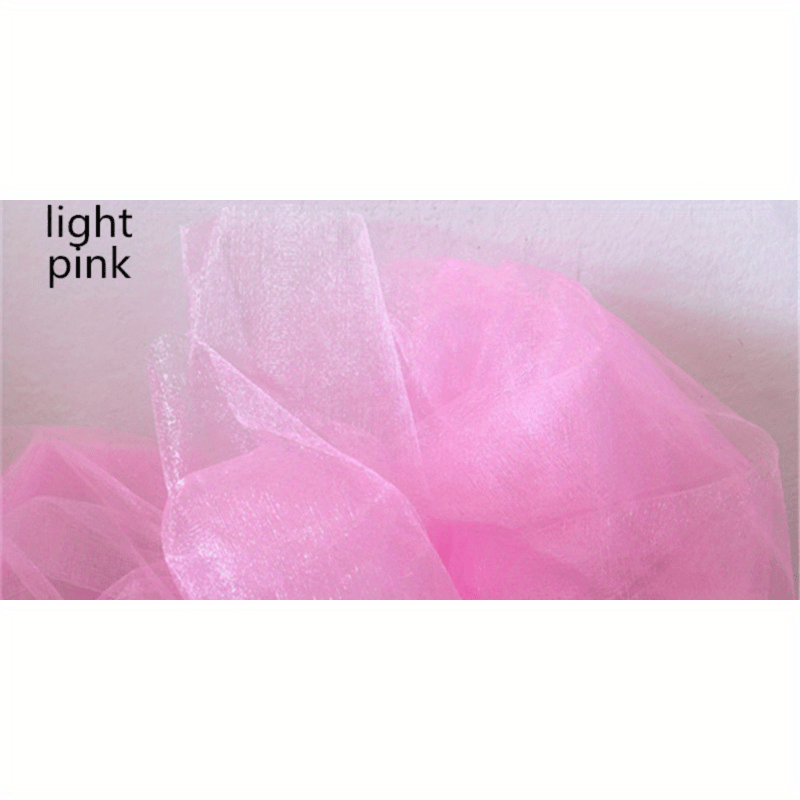 10M Tulle Roll Crystal Fabric Organza Tulle Roll Wedding Decoration