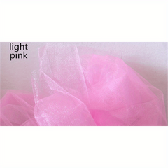 10M Tulle Roll Crystal Fabric Organza Tulle Roll Wedding Decoration