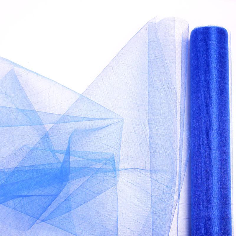 10M Tulle Roll Crystal Fabric Organza Tulle Roll Wedding Decoration