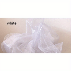 10M Tulle Roll Crystal Fabric Organza Tulle Roll Wedding Decoration