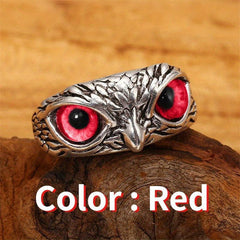 Retro Owl Ring Adjustable Index Finger Ring for Men Birthday Gift
