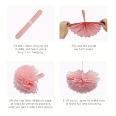 14pcs Flamingo Palm Leaves Party Decorations Set
