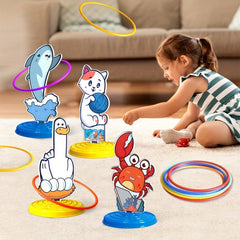 Kid Animals Ring Toss Game Toy Indoor And Outdoor Competition