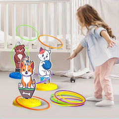 Kid Animals Ring Toss Game Toy Indoor And Outdoor Competition
