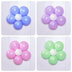 10pcs Flower Shape Balloon Clips Holders for Arch - Party Decor