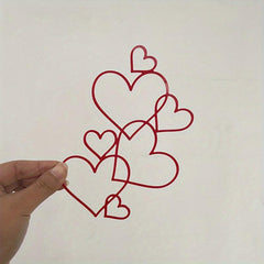 Acrylic Love Heart Cake Topper - Wedding & Birthday Party Decor