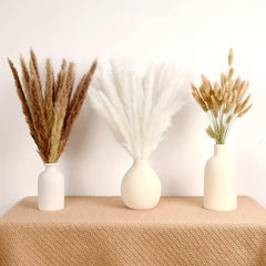 50pcs Dried Pampas Grass Decor Boho Rustic Wedding Farmhouse Holiday Gift