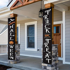 2pcs Halloween Decorative Banner for Front Door Porch Yard Home Wall