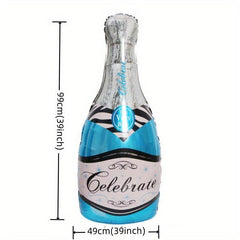 Champagne Glass Foil Balloons Party Decoration Beer Mug Wine Bottle Aluminum Bal