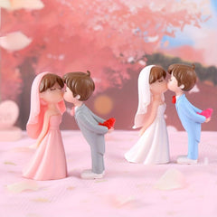 2pcs Wedding Couple Scene Decor Micro Landscape DIY Landscaping