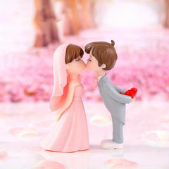 2pcs Wedding Couple Scene Decor Micro Landscape DIY Landscaping