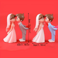 2pcs Wedding Couple Scene Decor Micro Landscape DIY Landscaping