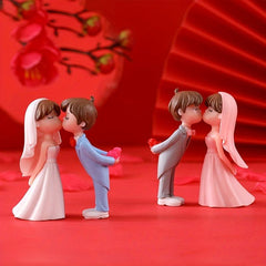 2pcs Wedding Couple Scene Decor Micro Landscape DIY Landscaping