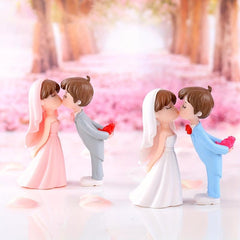2pcs Wedding Couple Scene Decor Micro Landscape DIY Landscaping