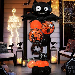 16pcs Halloween Bat Pumpkin Balloons Funny Party Decorations
