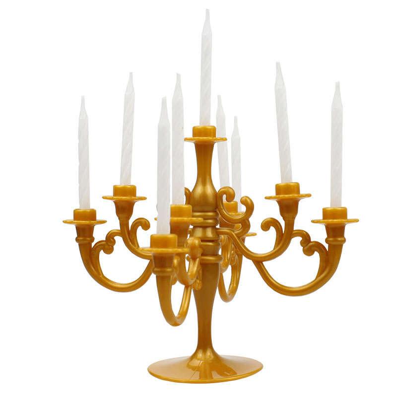 Romantic European Candlestick for Cake Insert