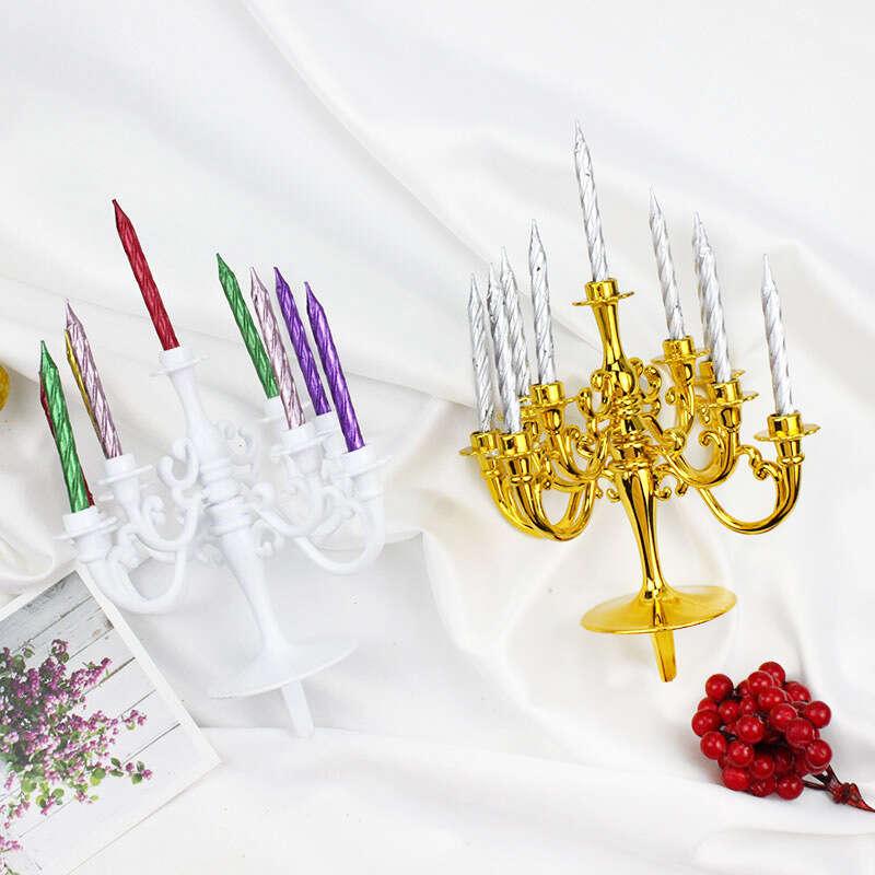Romantic European Candlestick for Cake Insert
