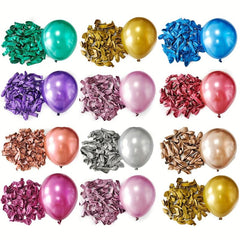 10pcs Golden Silvery Latex Balloons 10 Inch Wedding Birthday Party Decor