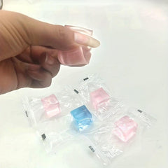 4pcs Crystal Ice Cube Fidget Sensory Prop Anxiety Relief Gift Favor
