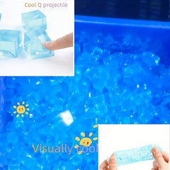 4pcs Crystal Ice Cube Fidget Sensory Prop Anxiety Relief Gift Favor