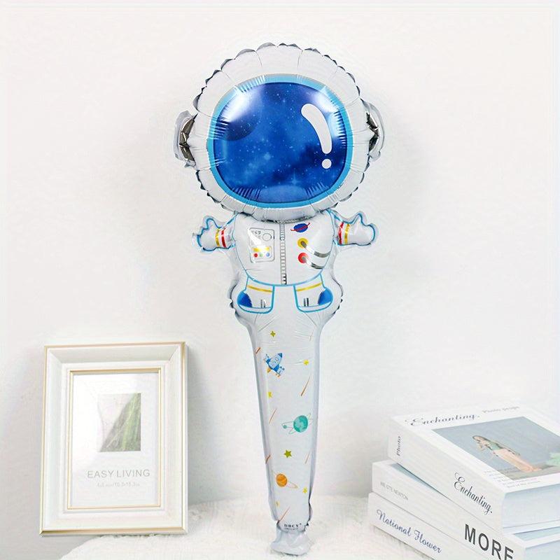 Space Theme Balloon Decorations for Parties Aluminum Film Handheld Stick
