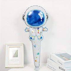 Space Theme Balloon Decorations for Parties Aluminum Film Handheld Stick