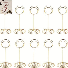 10 Packs Table Number Holder Wedding Table Name Card Holder Clips