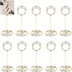 10 Packs Table Number Holder Wedding Table Name Card Holder Clips