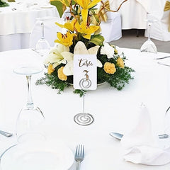 10 Packs Table Number Holder Wedding Table Name Card Holder Clips