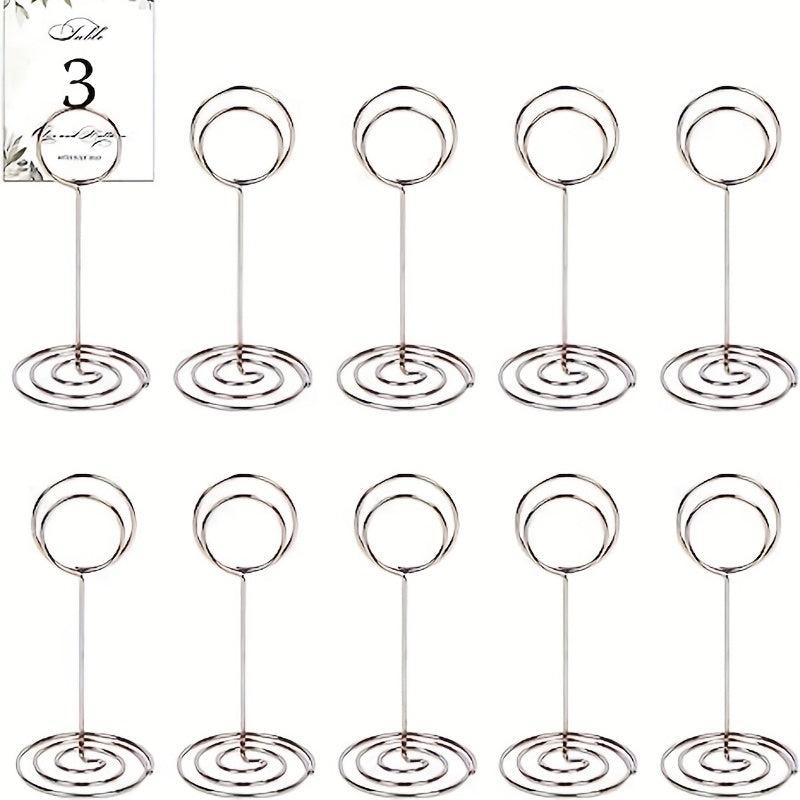 10 Packs Table Number Holder Wedding Table Name Card Holder Clips