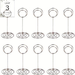 10 Packs Table Number Holder Wedding Table Name Card Holder Clips