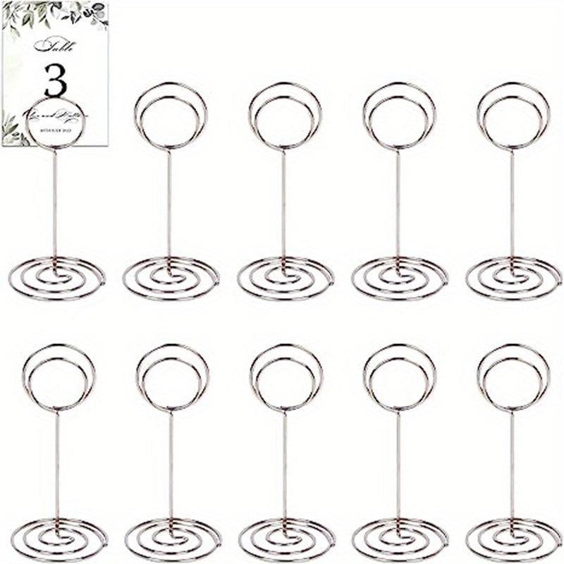 10 Packs Table Number Holder Wedding Table Name Card Holder Clips