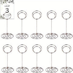 10 Packs Table Number Holder Wedding Table Name Card Holder Clips