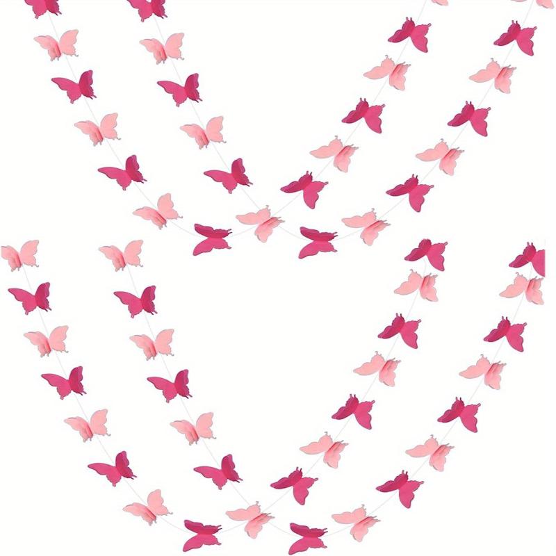 Butterfly 3D Paper Garland Wedding Baby Shower