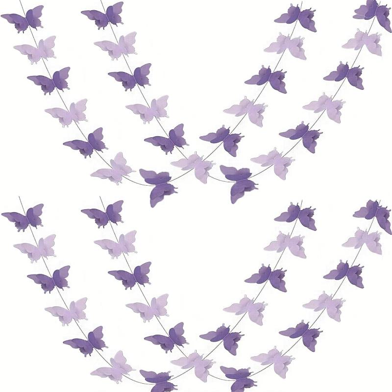 Butterfly 3D Paper Garland Wedding Baby Shower