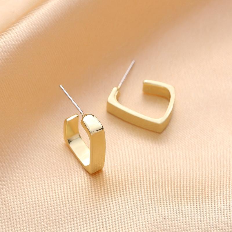 Square Earrings Plain Design for Women Girl Holiday Gift