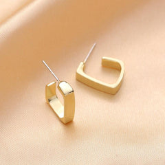 Square Earrings Plain Design for Women Girl Holiday Gift