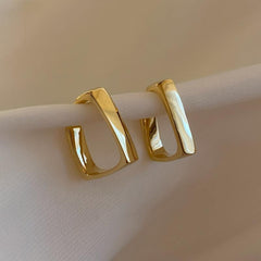Square Earrings Plain Design for Women Girl Holiday Gift